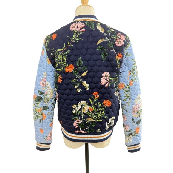 Parker Herve Quilted Bomber Floral - Picture 3 of 4